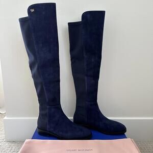 Stuart Weitzman Keelan Over-The-Knee OTK Boots NICE BLUE NIB Size 6